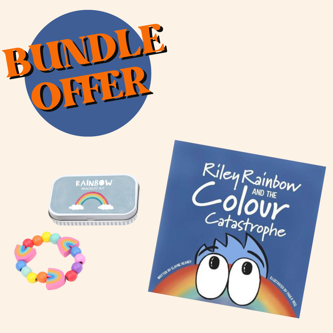 Kids Irish book wooden bracelet gift set