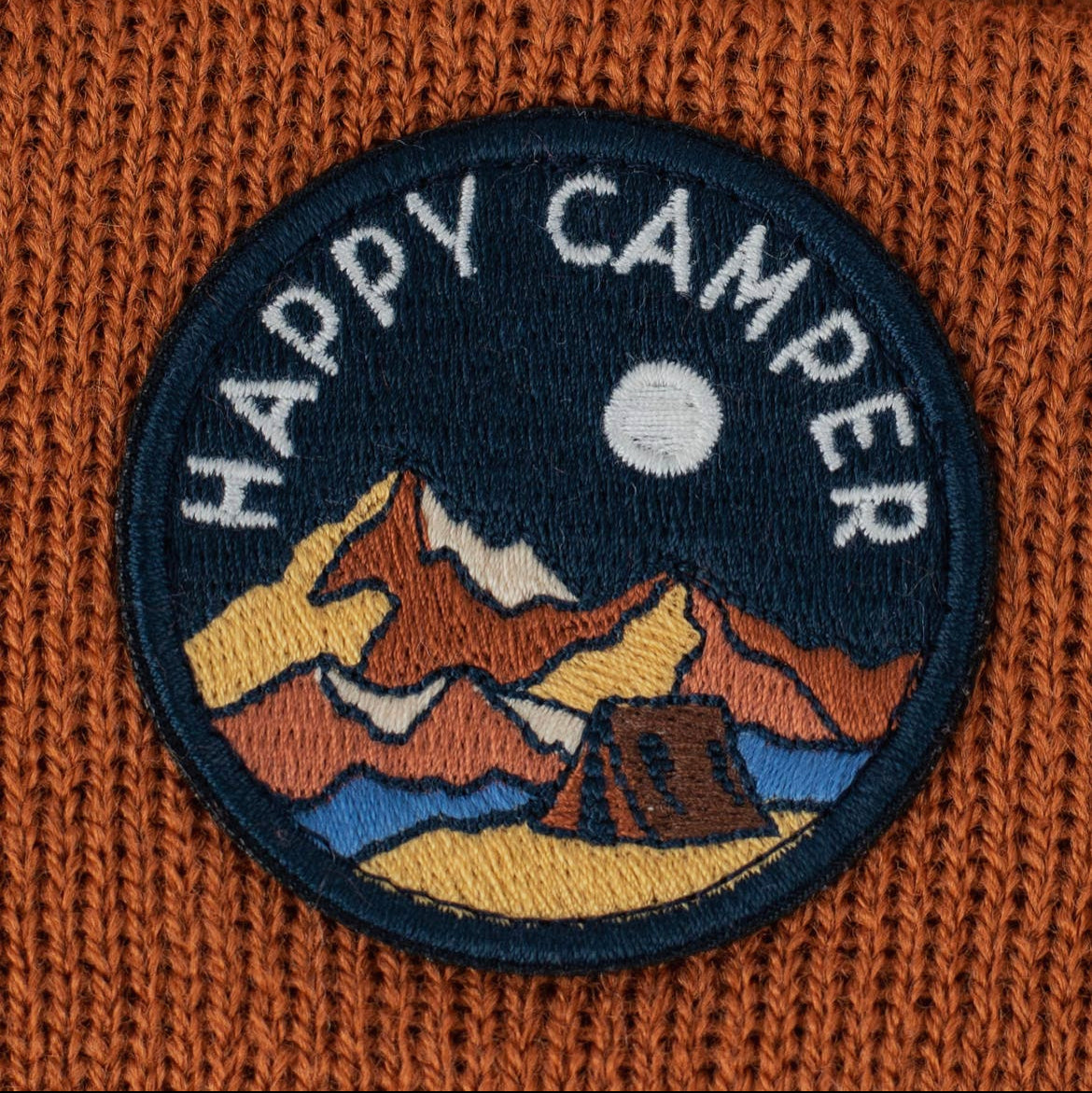 Happy camper beanie