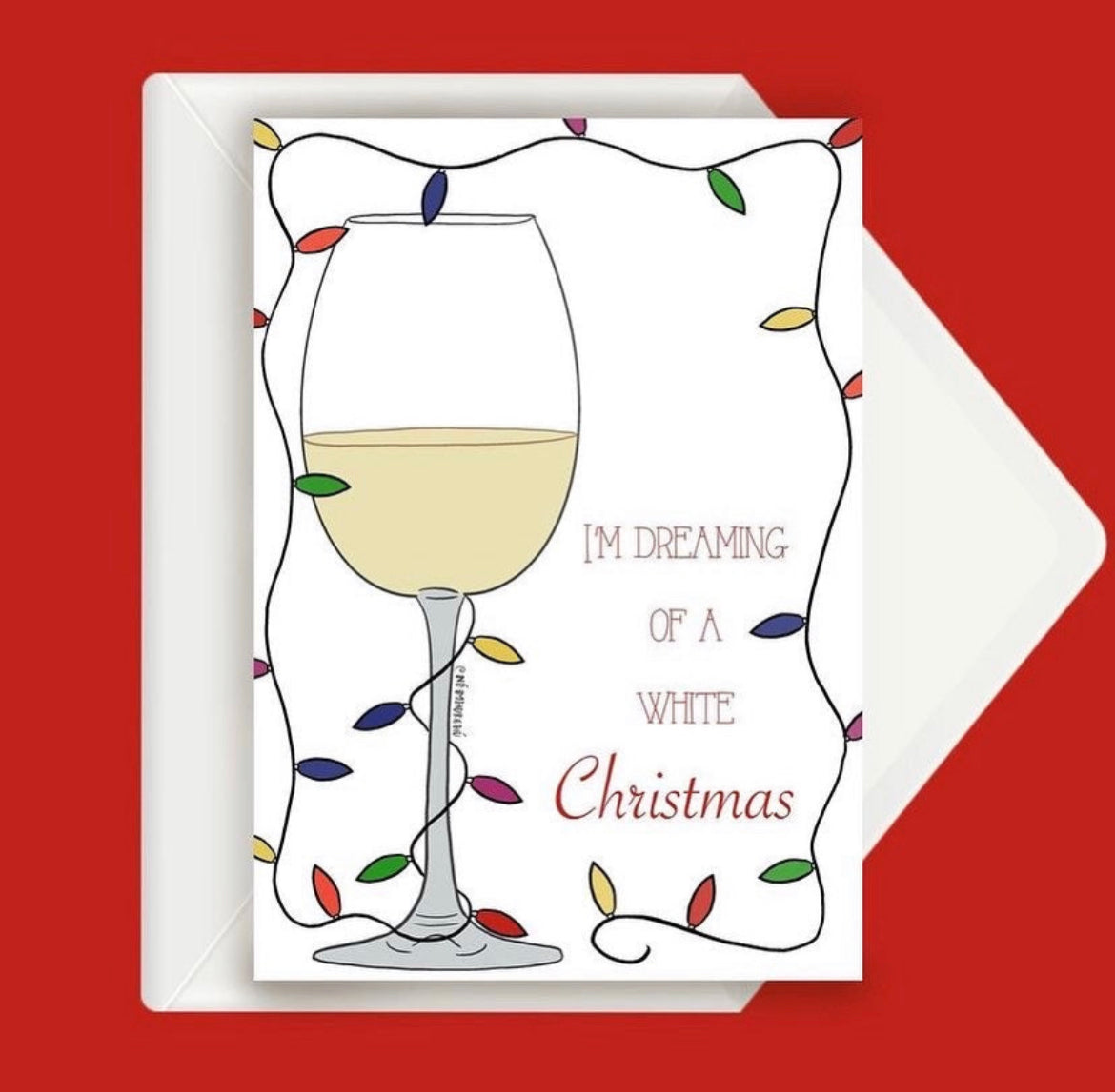 I’m dreaming of a white Christmas card Irish made funny